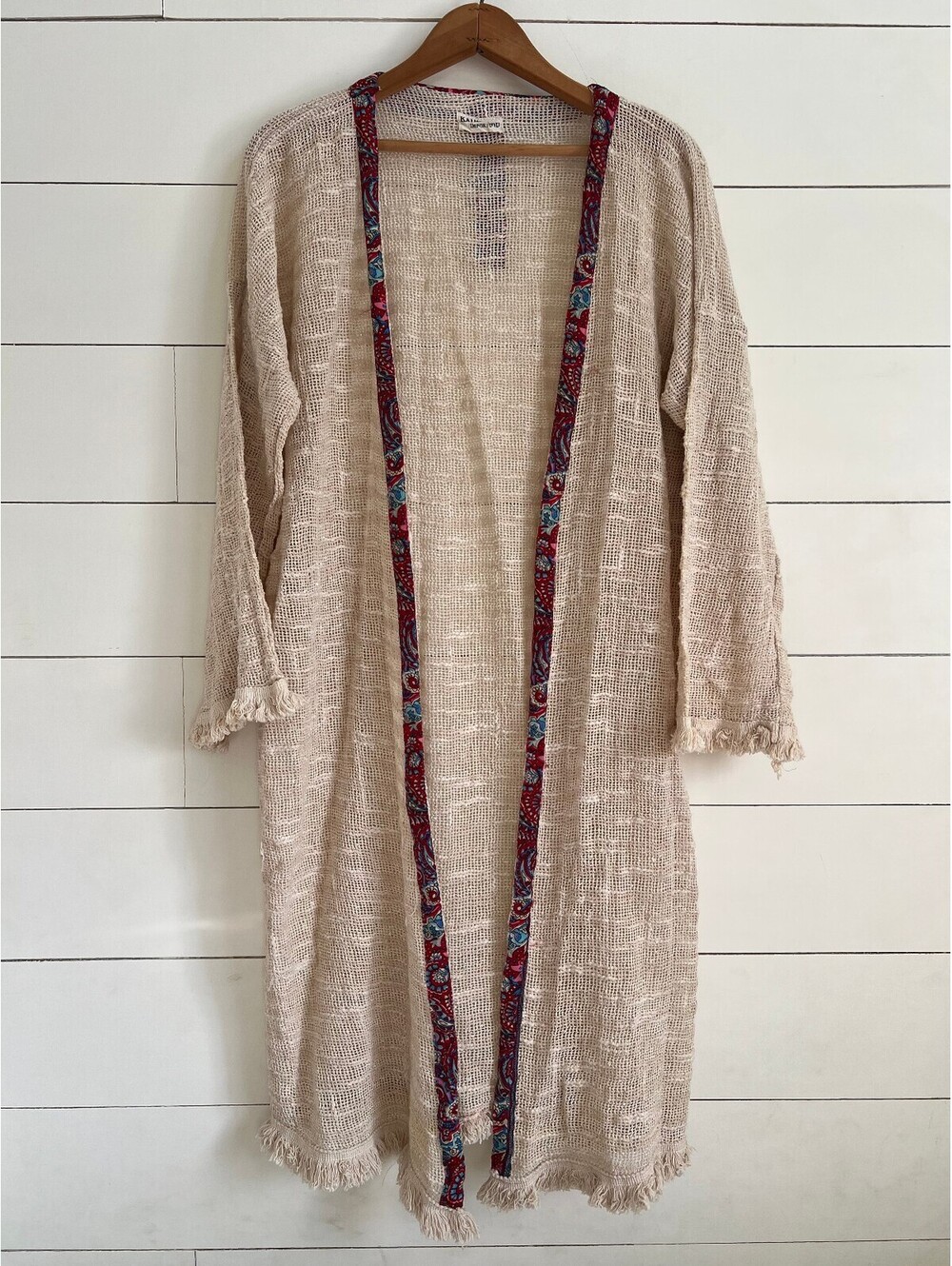 Kathmandu Imports Open-front Duster Cardigan Lightweight Kimono Festival Boho
